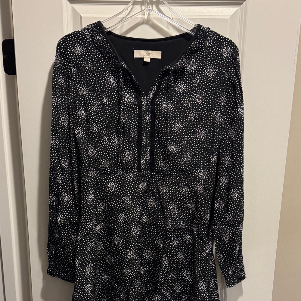 Black and White Loft Women's Dress